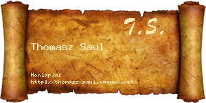 Thomasz Saul névjegykártya